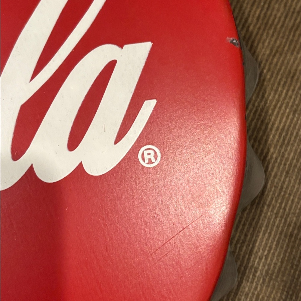 Coca Cola Tin Bottlecap Wall Sign- 12” - Picture 5 of 5
